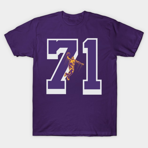 lakers number 21 T-Shirt by Basketball-Number